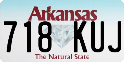AR license plate 718KUJ