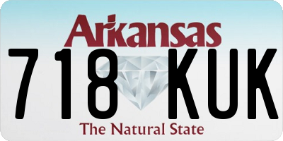 AR license plate 718KUK
