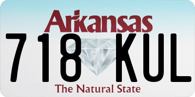 AR license plate 718KUL