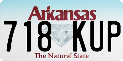 AR license plate 718KUP