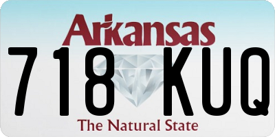 AR license plate 718KUQ