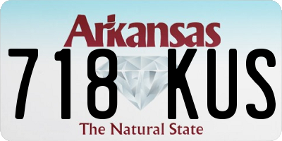 AR license plate 718KUS