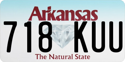 AR license plate 718KUU