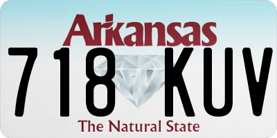 AR license plate 718KUV