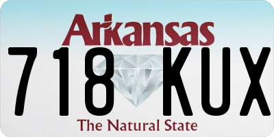 AR license plate 718KUX
