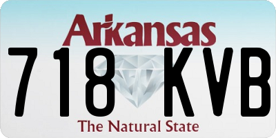 AR license plate 718KVB