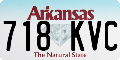 AR license plate 718KVC