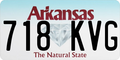 AR license plate 718KVG