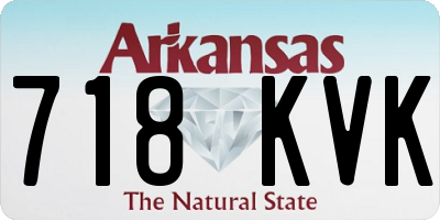 AR license plate 718KVK