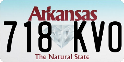 AR license plate 718KVO
