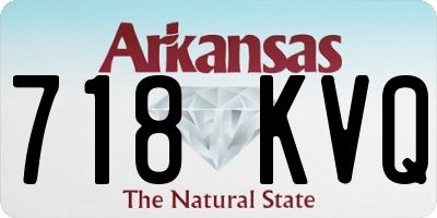 AR license plate 718KVQ