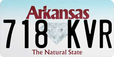 AR license plate 718KVR
