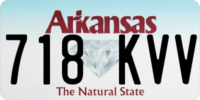 AR license plate 718KVV