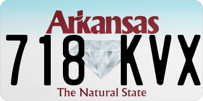 AR license plate 718KVX