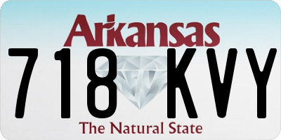 AR license plate 718KVY