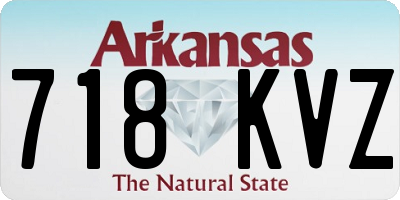 AR license plate 718KVZ