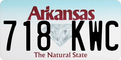 AR license plate 718KWC