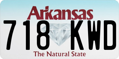 AR license plate 718KWD
