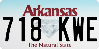 AR license plate 718KWE