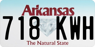AR license plate 718KWH