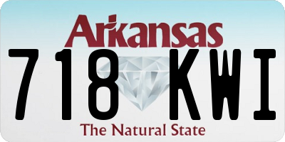 AR license plate 718KWI