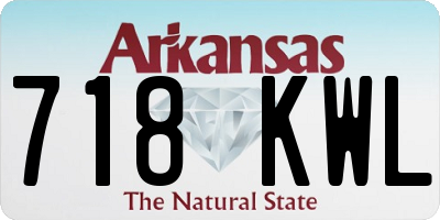 AR license plate 718KWL