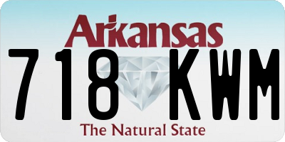 AR license plate 718KWM