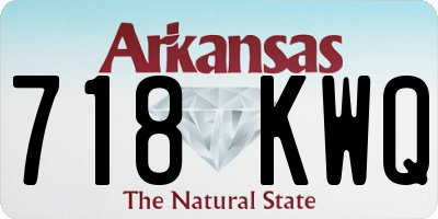 AR license plate 718KWQ