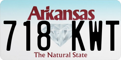 AR license plate 718KWT