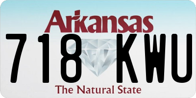 AR license plate 718KWU
