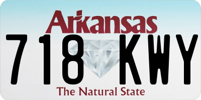AR license plate 718KWY