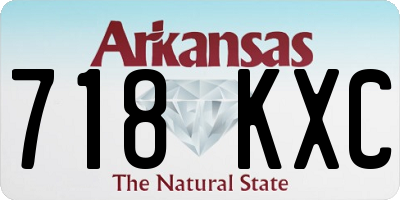 AR license plate 718KXC