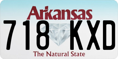 AR license plate 718KXD