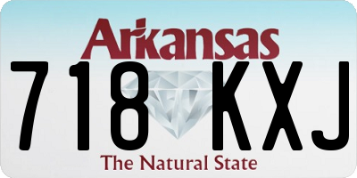 AR license plate 718KXJ