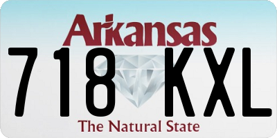 AR license plate 718KXL