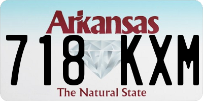 AR license plate 718KXM