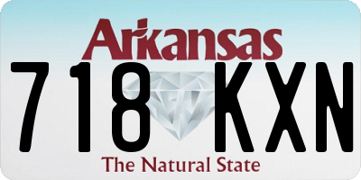 AR license plate 718KXN