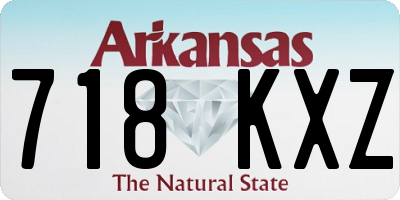 AR license plate 718KXZ