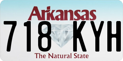 AR license plate 718KYH