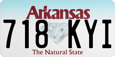 AR license plate 718KYI