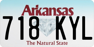 AR license plate 718KYL