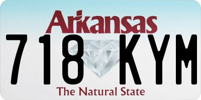 AR license plate 718KYM