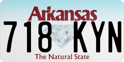 AR license plate 718KYN