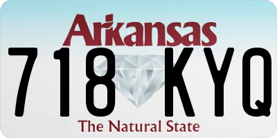 AR license plate 718KYQ