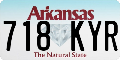 AR license plate 718KYR