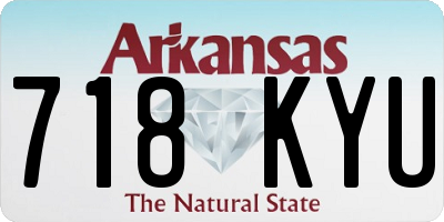 AR license plate 718KYU
