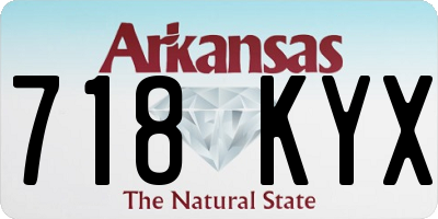 AR license plate 718KYX