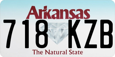 AR license plate 718KZB