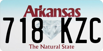 AR license plate 718KZC
