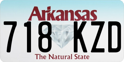 AR license plate 718KZD